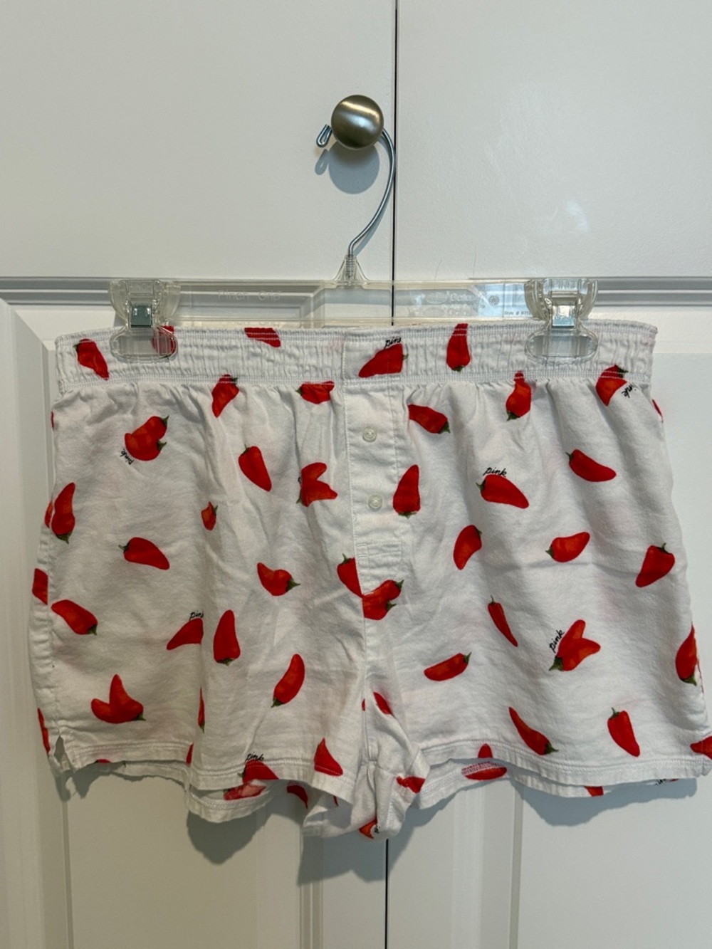 Victoria’s Secret sleep Shorts with Red Chili Pepper Print